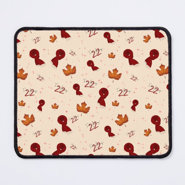 Item preview, "I'm Feeling 22" Autumn Vibe & Red Scarf Pattern designed and sold by Pop & Punch.