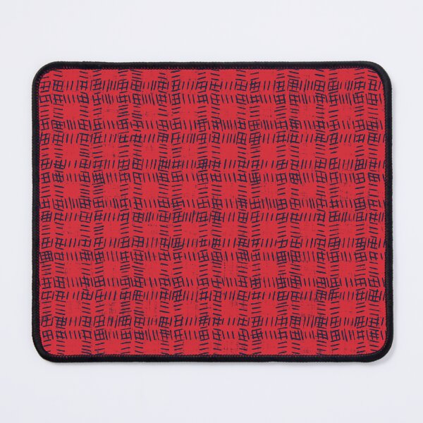 Item preview, Cherry Red and Navy blue hand drawn check plaid designed and sold by FrancesPoff.