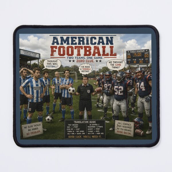 Item preview, American Football Two Teams One Game Zero Clue Funny Sports designed and sold by Hornace88studio.