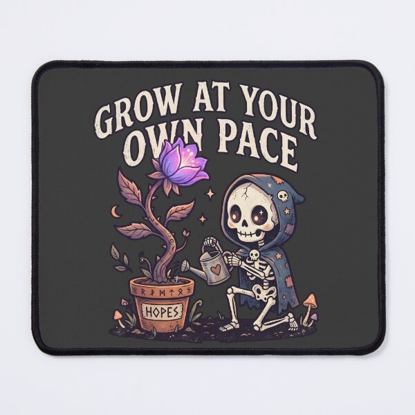 Item preview, Skeleton Wearing Celestial Hooded Cape Watering Magic Purple Flower designed and sold by MisteryDesigner.