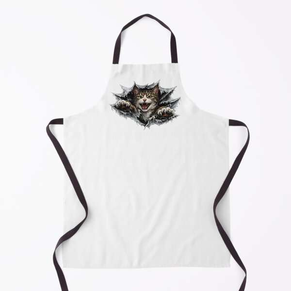 Item preview, Cat Angry Tabby Ripping Through Torn Wall designed and sold by Artmares.