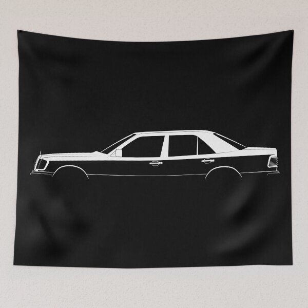 Item preview, 500 E (W124) (White) designed and sold by Car Silhouettes.