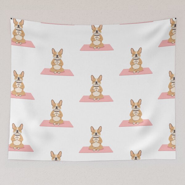 Item preview, Cute French Bulldog Yoga Lotus Pose Meditation designed and sold by PictoVibe.