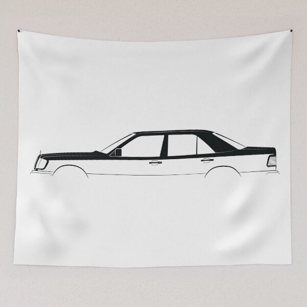 Item preview, 500 E (W124) (Black) designed and sold by Car Silhouettes.