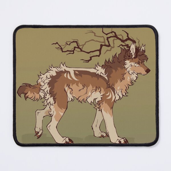 Item preview, Forest Spirit Antler Wolf Nature Graphic designed and sold by GloomWood.
