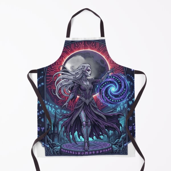 Item preview, Cyber Gothic Sorceress Neon Runes designed and sold by NeoTeeFusion.