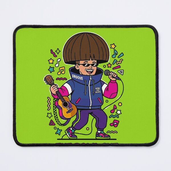 Item preview, Retro Bowl Cut Groove Indie Rock designed and sold by Tel A Pet.