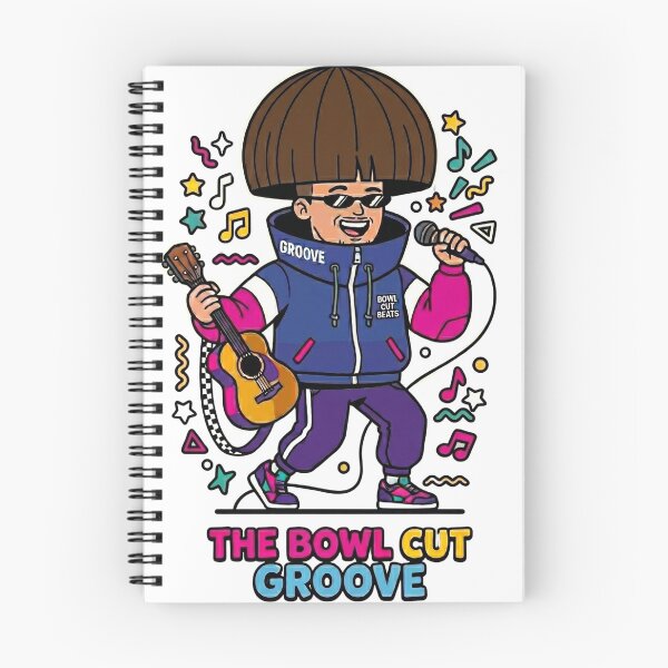 Item preview, Retro Bowl Cut Groove Indie Rock designed and sold by Tel A Pet.