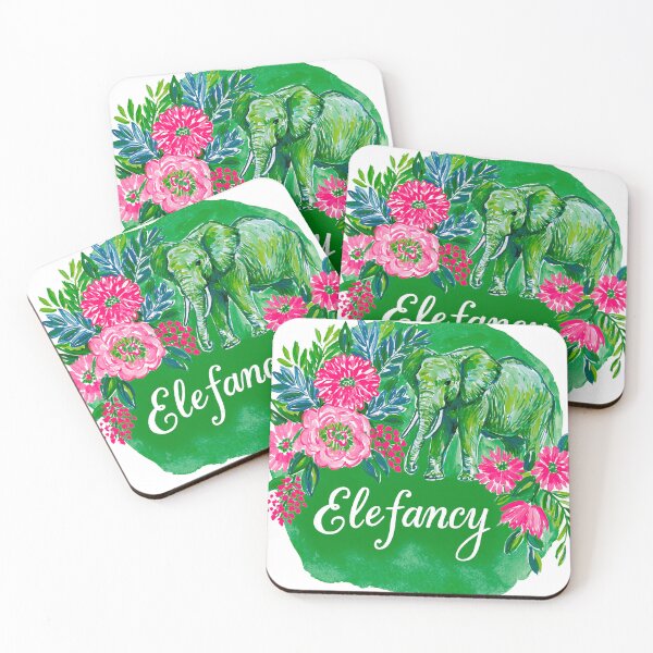 Item preview, Elefancy | Cute Floral Elephant Preppy Aesthetic Design designed and sold by ThePreppyArtist.