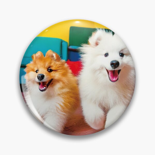 Item preview, Happy Fluffy Puppy Friends Running Cute Living Room designed and sold by OsakaYumeWorks.