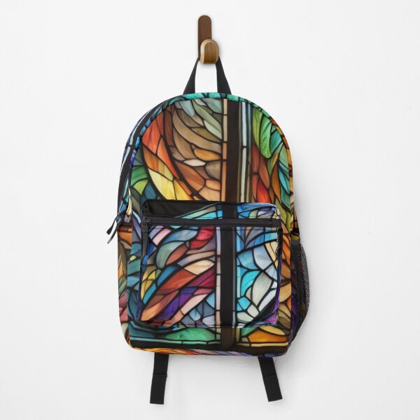 Item preview, Mystical Bottle Stained Glass Window Colorful Mosaic Art designed and sold by UmSkelig834.