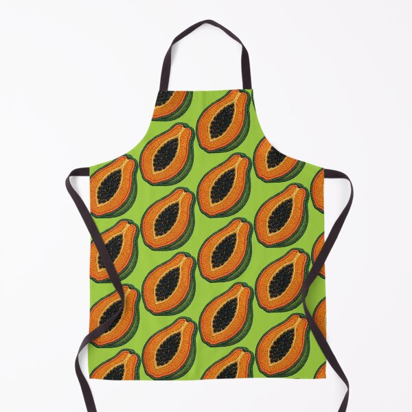 Item preview, Papaya slice iron on patch designed and sold by giantbananas.