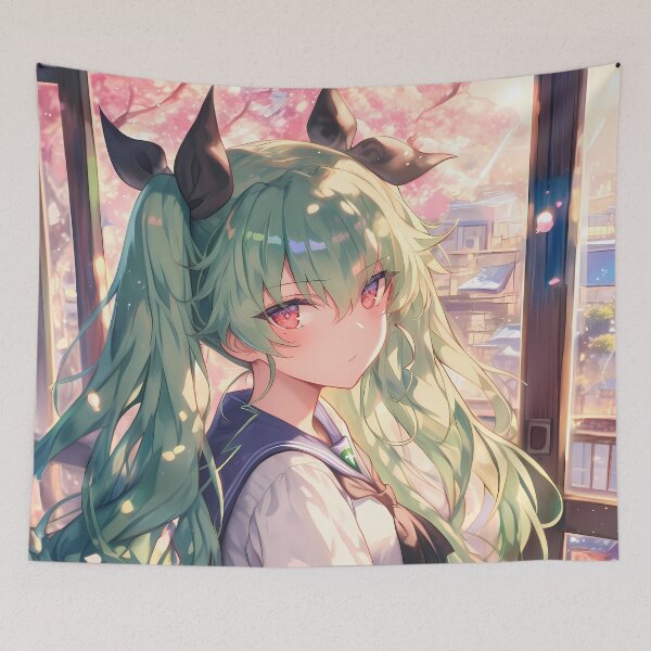 Item preview, Anchovy Girls und Panzer Sakura Schoolgirl Window Spring Mood designed and sold by earlobejerk.