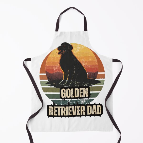 Item preview, Vintage Golden Retriever Dad Retro Sunset Landscape T-Shirt designed and sold by Meharshop.