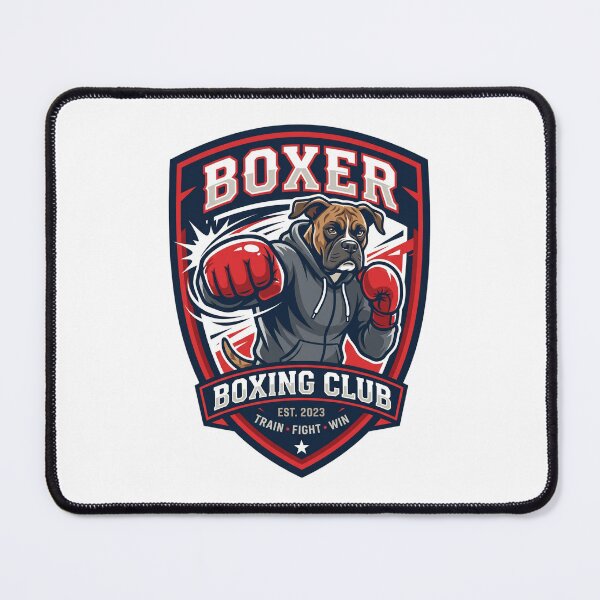 Item preview, Athletic Boxer Dog Boxing Gloves Fitness Gym designed and sold by PictoVibe.