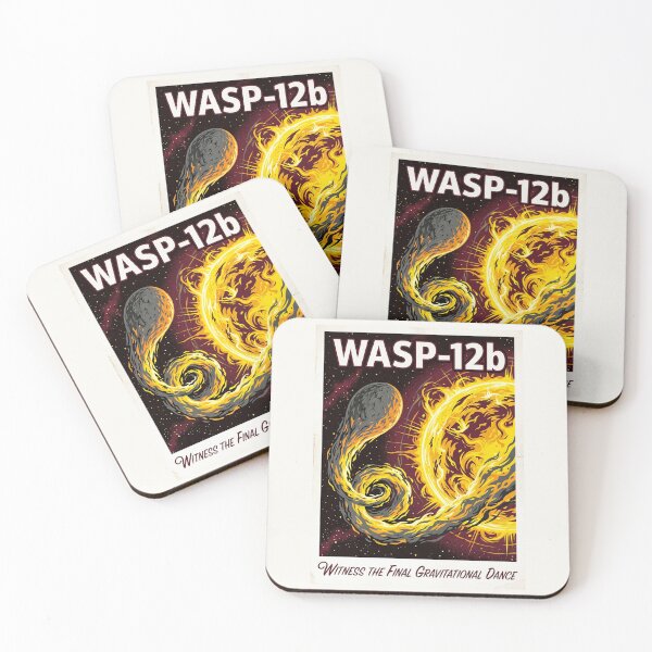 Item preview, WASP-12b Doomed Planet Retro NASA Travel Poster designed and sold by RetroRewind Studio.