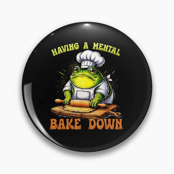 Item preview, Having A Mental Bake Down Funny Baking Frog Chef Humor designed and sold by MiALopezArt.