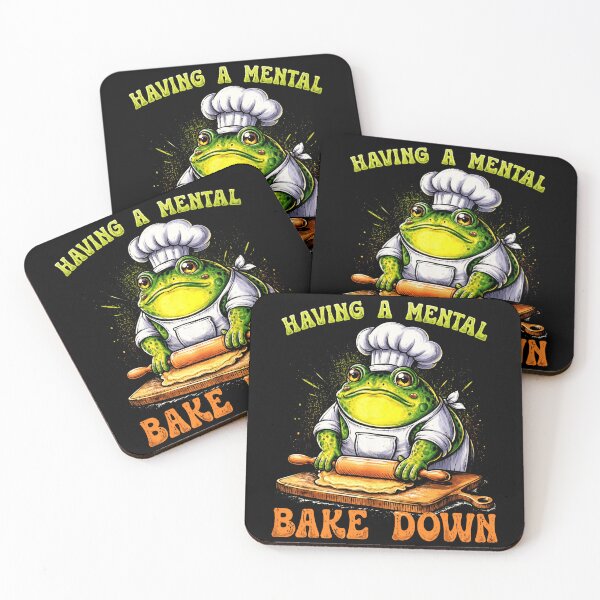 Item preview, Having A Mental Bake Down Funny Baking Frog Chef Humor designed and sold by MiALopezArt.