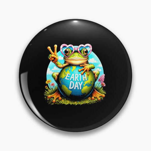 Item preview, Cute Earth Day Frog Environmental Nature Lover Graphic designed and sold by MiALopezArt.