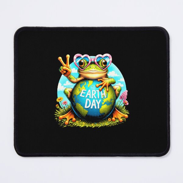 Item preview, Cute Earth Day Frog Environmental Nature Lover Graphic designed and sold by MiALopezArt.