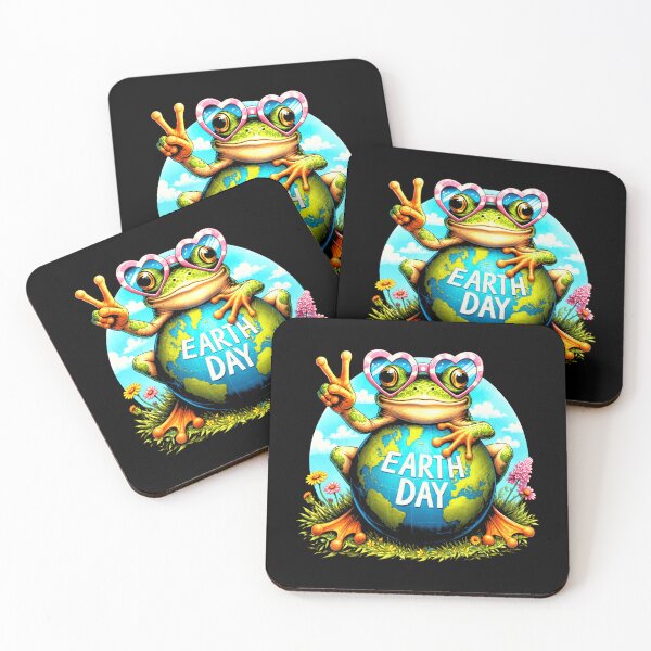 Item preview, Cute Earth Day Frog Environmental Nature Lover Graphic designed and sold by MiALopezArt.