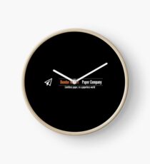 Dunder Mifflin Company Logo Clock