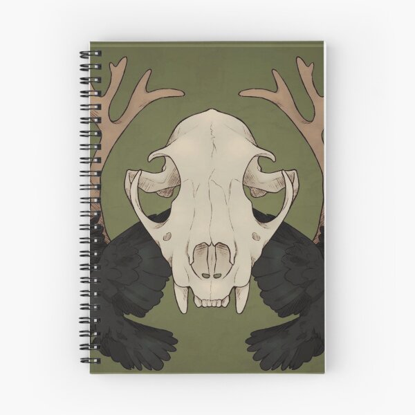 Item preview, Goth Animal Skull and Ravens Goblincore Graphic designed and sold by GloomWood.