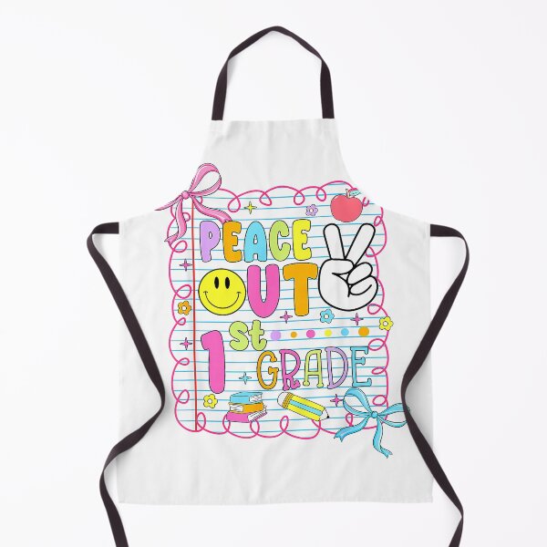 Item preview, Peace Out 1st Grade Kid Girl Last Day of School Bow Coquette T-Shirt designed and sold by KTY-NUSS.