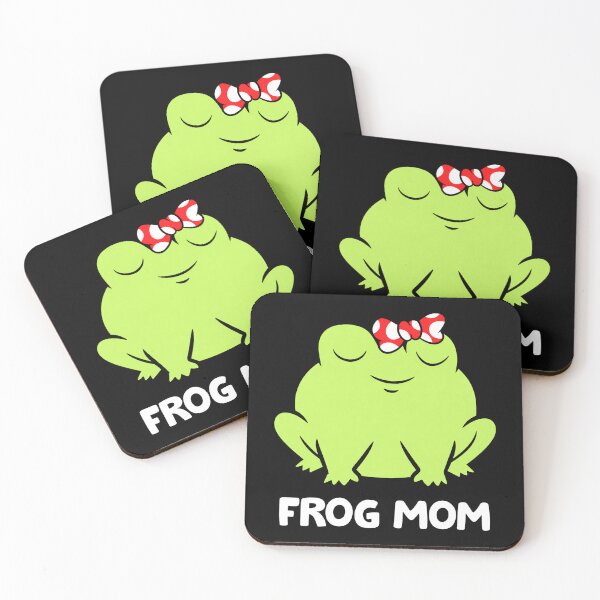 Item preview, Cute Frog Mom Sleeping Frog Lover Minimal Cartoon Design designed and sold by MiALopezArt.