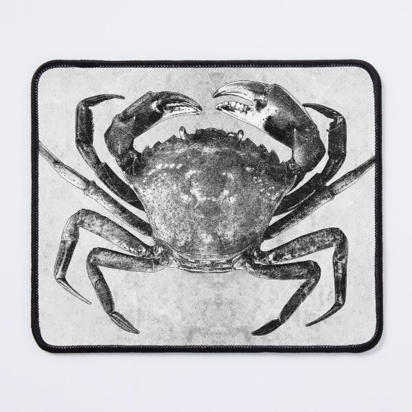 Item preview, European Green Crab Dark Marine Natural History Specimen Art designed and sold by Ghoul Enterprises.