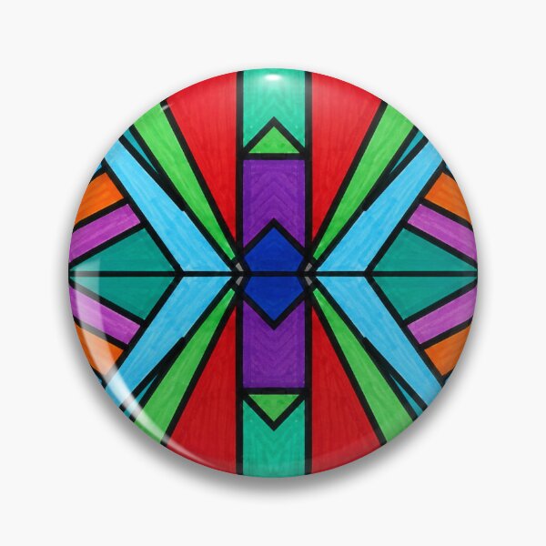 Item preview, Radiant Convergence | Geometric Kaleidoscope in Jewel Tones designed and sold by Singing Life's Chords Studio.