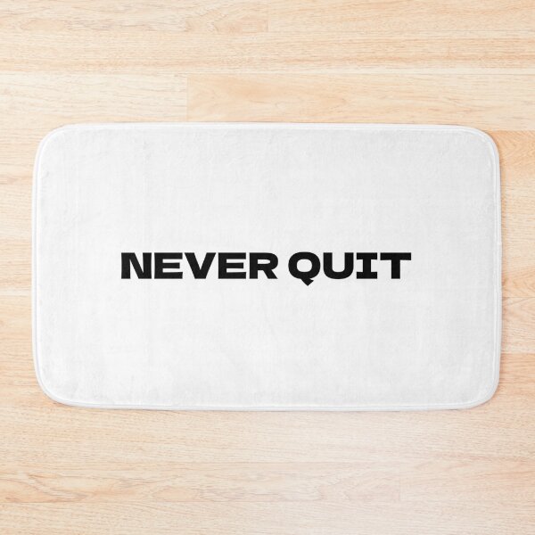 Item preview, NEVER QUIT – Motivational Tee | Uncle Jichuan designed and sold by Uncle-Jichuan.