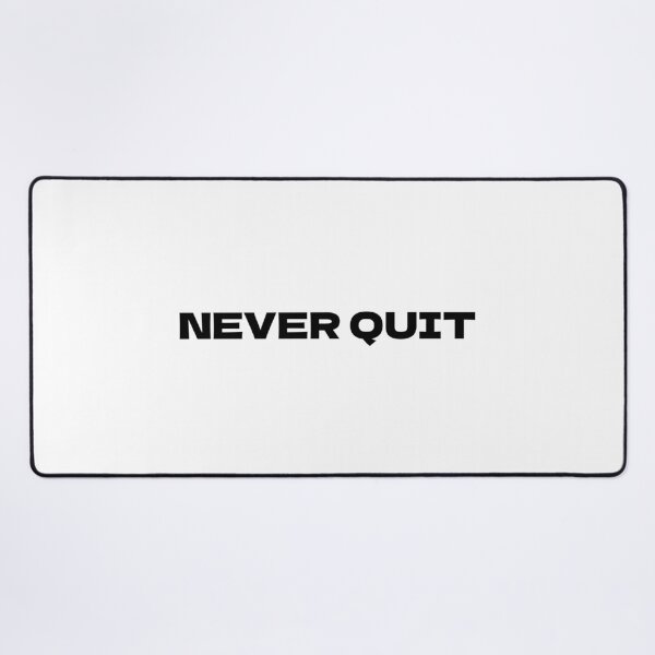 Item preview, NEVER QUIT – Motivational Tee | Uncle Jichuan designed and sold by Uncle-Jichuan.