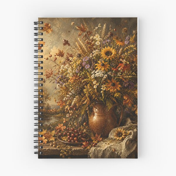 Item preview, Autumn Flower Bouquet Impasto Oil Painting  designed and sold by ChubbyGoong.