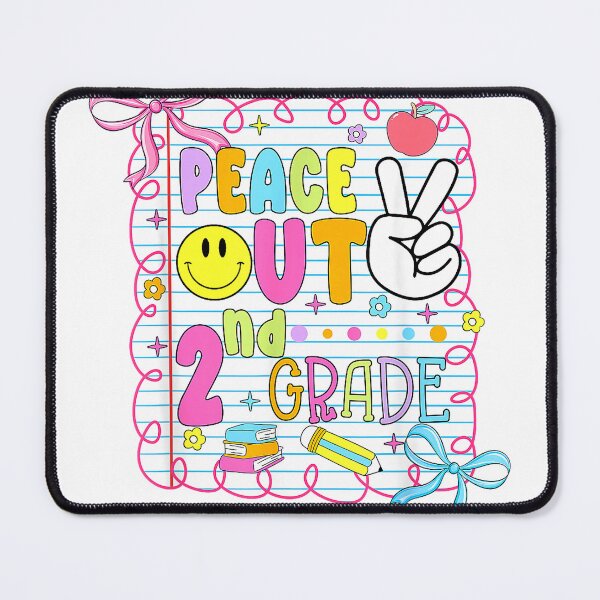 Item preview, Peace Out 2nd Grade Kid Girl Last Day of School Bow Coquette T-Shirt designed and sold by Voila-creative.