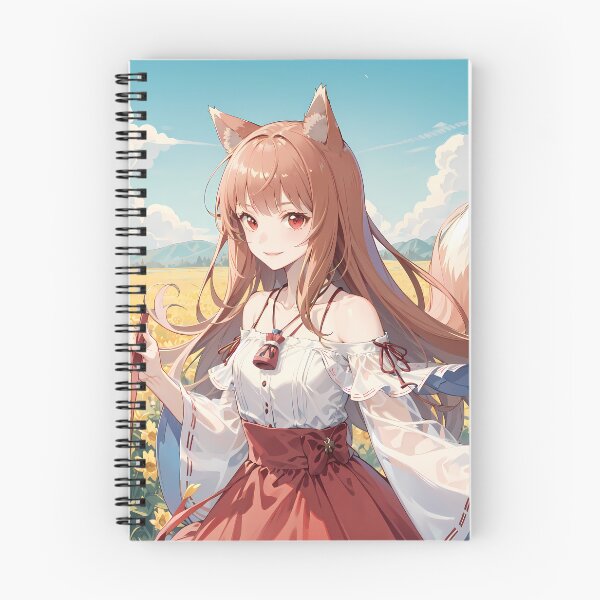 Item preview, Holo spice and wolf Sunflower Field Breeze Under Blue Sky designed and sold by Spraykart.
