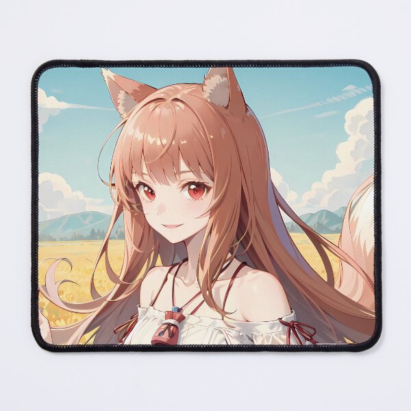 Item preview, Holo spice and wolf Sunflower Field Breeze Under Blue Sky designed and sold by Spraykart.