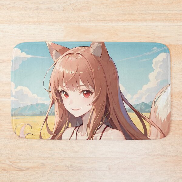 Item preview, Holo spice and wolf Sunflower Field Breeze Under Blue Sky designed and sold by Spraykart.