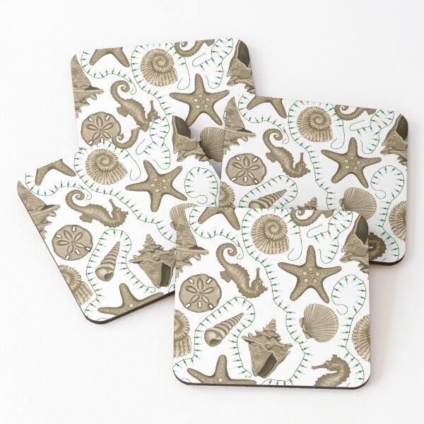 Item preview, Sand Inspired Sea Life with Christmas Lights- Part of Coastal Christmas Collection in designed and sold by PD-Coastal.