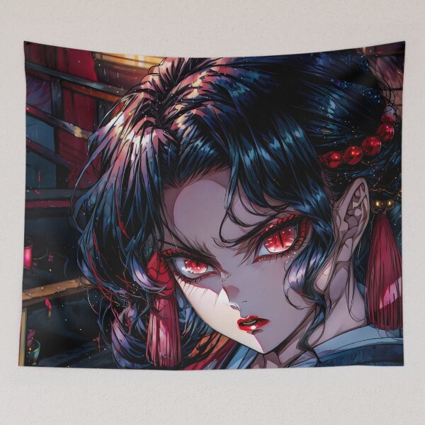 Item preview, Muzan Kibutsuji Demon Slayer Scarlet Night Gaze designed and sold by Spraykart.