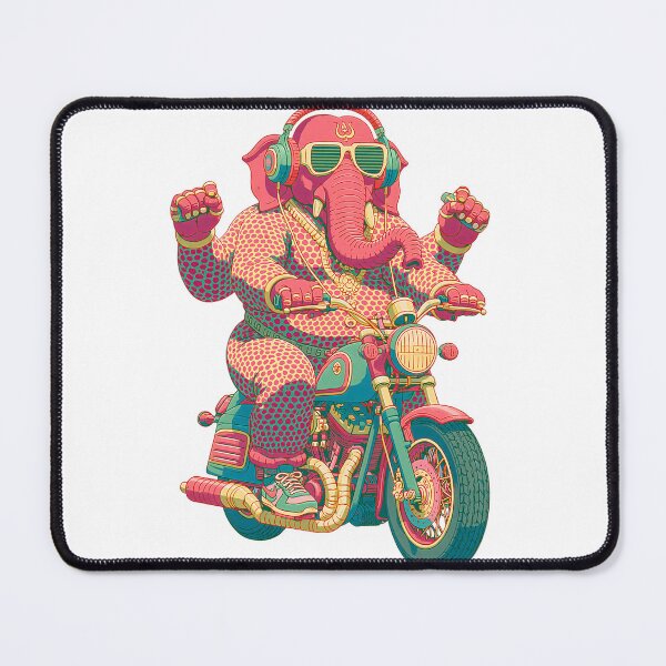Item preview, Ganesha Retro Pop Art Halftone Biker Sticker designed and sold by PANNARUK THAILAND.