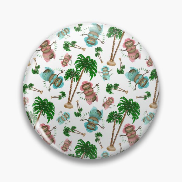 Item preview, Sand Women and Palm Trees in Lights- Part of Coastal Christmas Collection in Pink, Blue and Sand designed and sold by PD-Coastal.