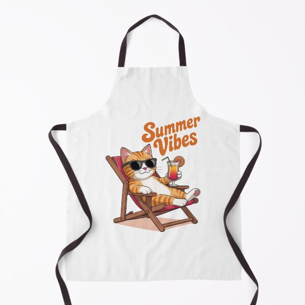 Item preview, Summer Vibes Cat Cute Cat designed and sold by SapfireStuArt.