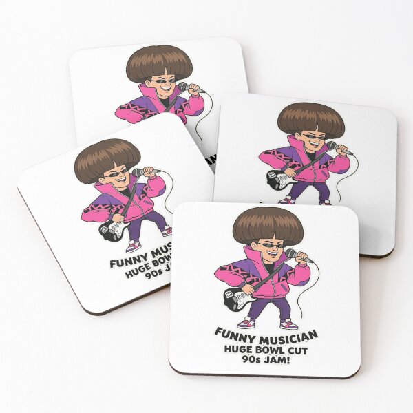 Item preview, Retro 90s Jam Huge Bowl Cut Musician designed and sold by Tel A Pet.