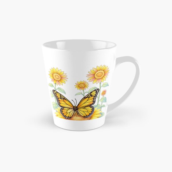 Item preview, Monarch Butterfly Sunflower Art – Watercolor Garden designed and sold by SoftSproutstu.