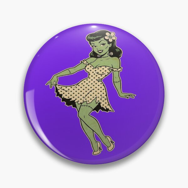 Item preview, Bride of Frankenstein pinup cute monster girl design designed and sold by PalmRock.