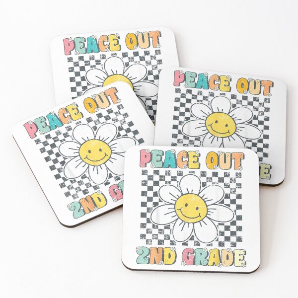 Item preview, Peace Out Second Grade Retro Groovy Last Day of 2nd Grade T-Shirt designed and sold by rawr00.