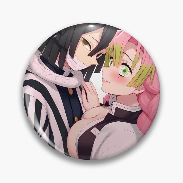 Item preview, Obanai Iguro Demon Slayer Closeup Romance With Mitsuri designed and sold by Spraykart.