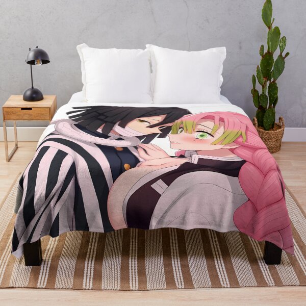 Item preview, Obanai Iguro Demon Slayer Closeup Romance With Mitsuri designed and sold by Spraykart.