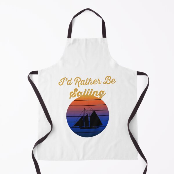 Item preview, I'd Rather Be Sailing Retro Sailboat Silhouette designed and sold by KTSubz Faith & Fun Designs.